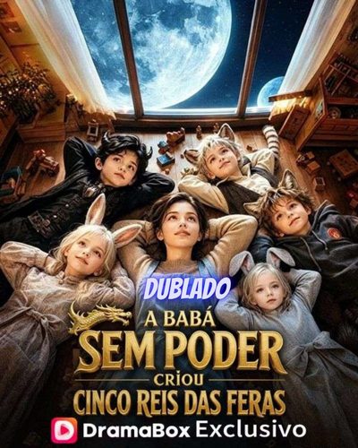 Capa da minissérie A Babá Sem Poder Criou Cinco Rei das Feras