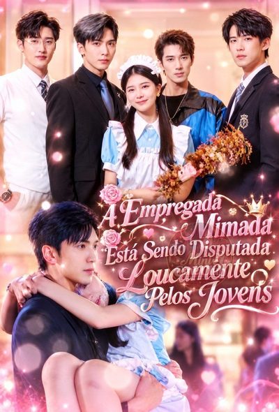 Capa da minissérie � A EMPREGADA MIMADA ESTÁ SENDO DISPUTADA LOUCAMENTE PELOS JOVENS Rich Boys Fight OVER ME