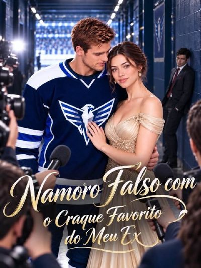 Capa da minissérie Namoro Falso com o Craque Favorito do Meu Ex