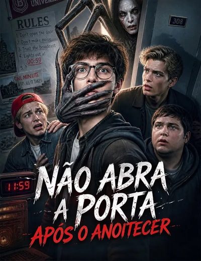 Capa da minissérie Não Abra a Porta Após o Anoitecer -