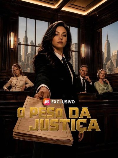 Capa da minissérie O Peso da Justiça -