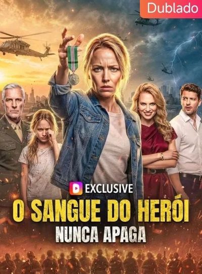Capa da minissérie O Sangue do Herói Nunca Se Apaga
