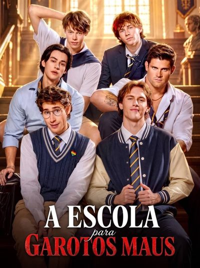 Capa da minissérie The School Bad Boys os Garotos Problema da Escola a Escola para Garotos Maus